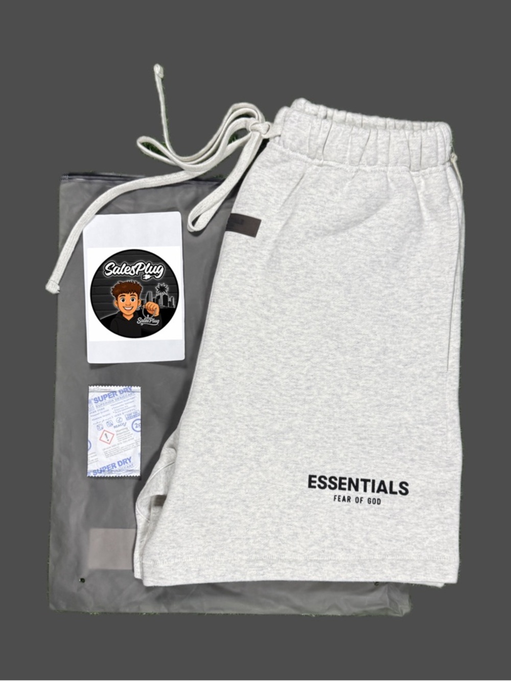 Fear Of God Essentials Light Oatmeal SS22 Short - Picture 3 of 9